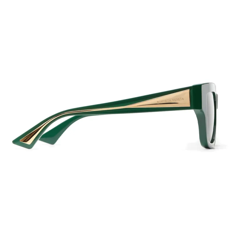 Bottega Veneta Square Sunglasses Women's Green-1
