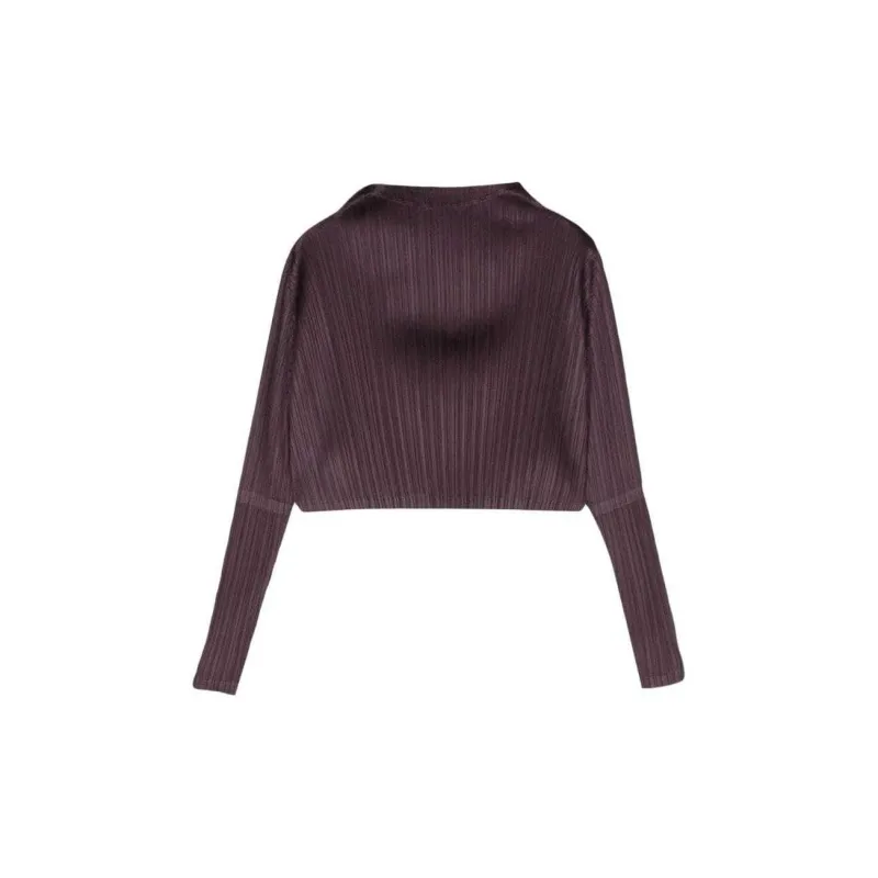 PLEATS PLEASE ISSEY MIYAKE January Pleated Cropped Top-1