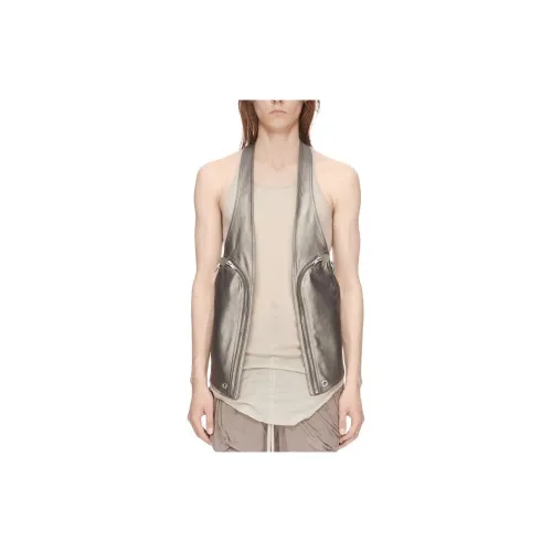 RICK OWENS Vests Men Gunmetal