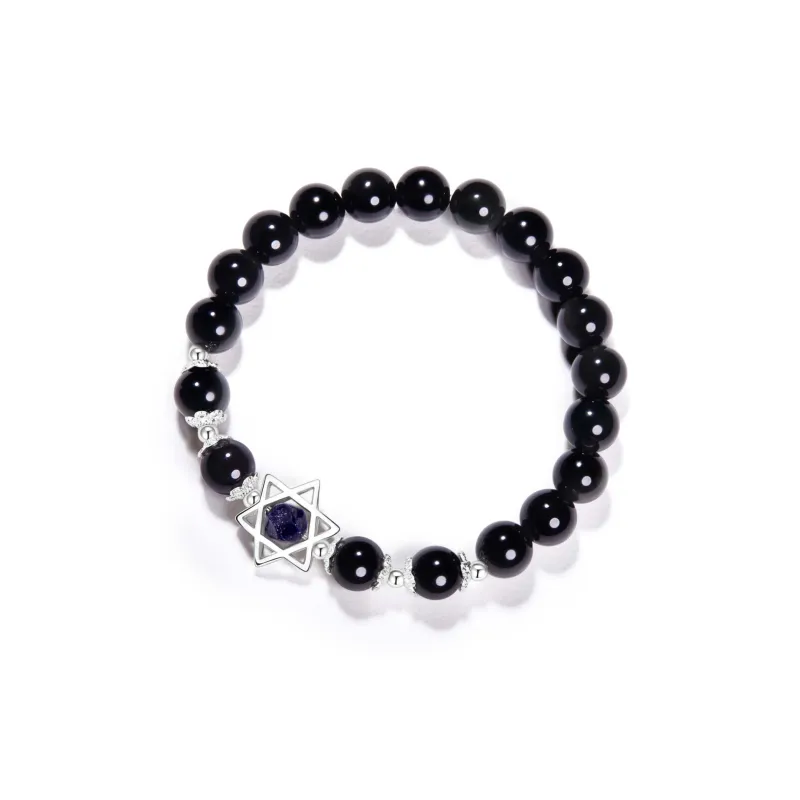 Far Mountain Joe Obsidian Jade Bracelets Unisex-1