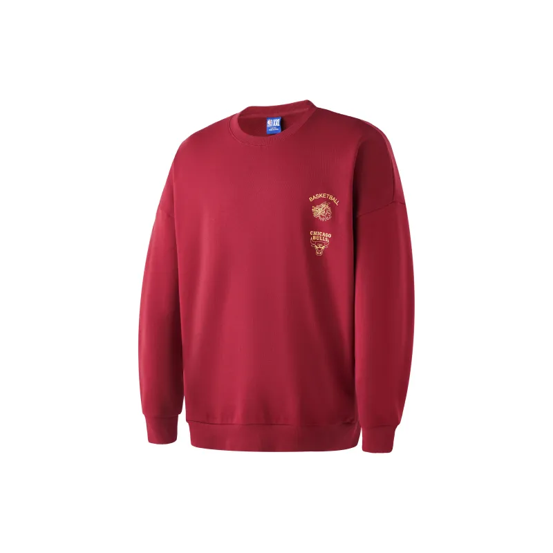 NBA Chicago Bulls Sweatshirt Men's Dark Red-1