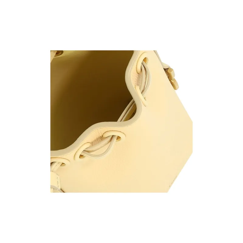 Chloe Marcie Grained Calfskin Bucket Bags Shoulder Bag Crossbody Bag Extra Mini Women's Light Yellow-3