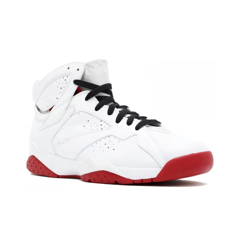 Jordan Air Jordan 7 'History Of Flight' Cushioned Slip-Resistant High-Top Vintage Basketball Shoes Men's White Red-2
