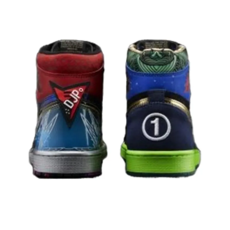 Jordan Air Jordan 1 Vintage Basketball Shoes Men High Top Yellow-4