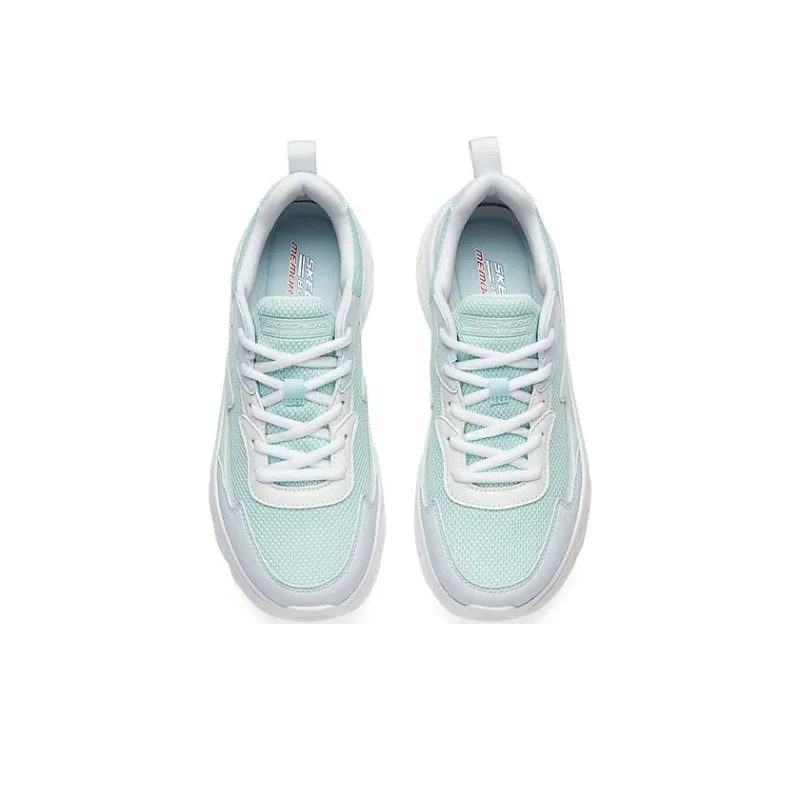 Skechers Cushioning Wear Resistant Low Top Casual Shoes Women's Blue White-3