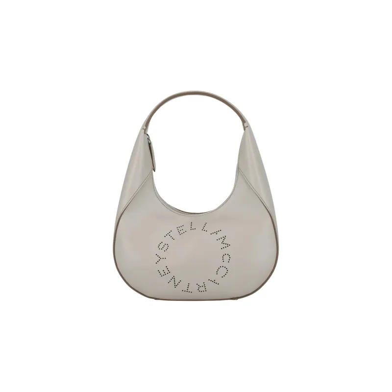 Stella McCartney Polyurethane One Shoulder Handbags Small Size Women's Light Gray-0