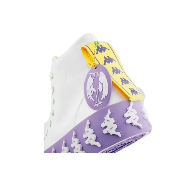 Kappa Chen Tianzhuo Collaboration Wear resistant And Lightweight Mid Top Skateboard Shoes Unisex Korean White-2