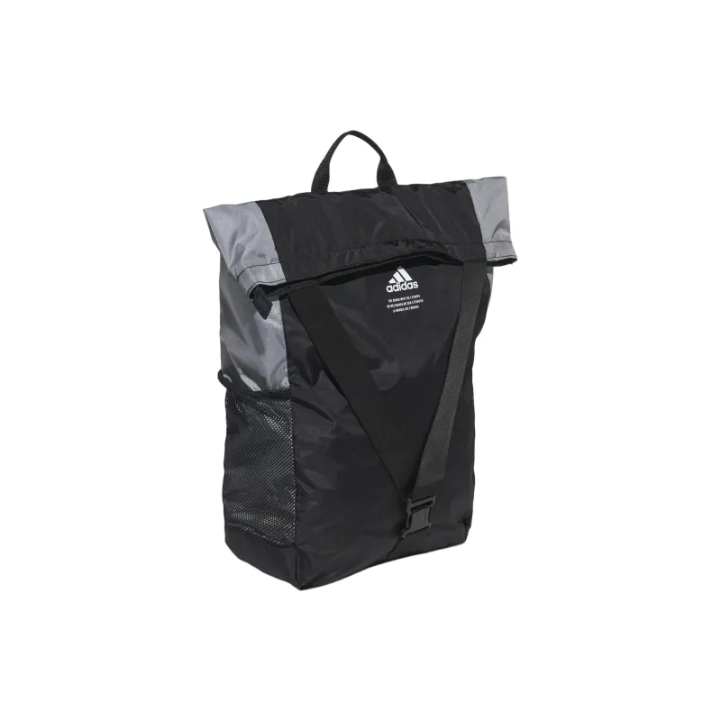 Adidas Polyester Handbag, Laptop Bag, Backpack Regular Unisex Black & Gray Patchwork-2