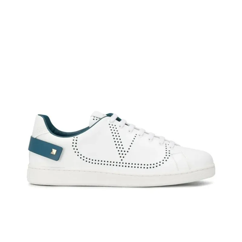 Valentino Backnet Stylish Skateboarding Shoes Men's White-1