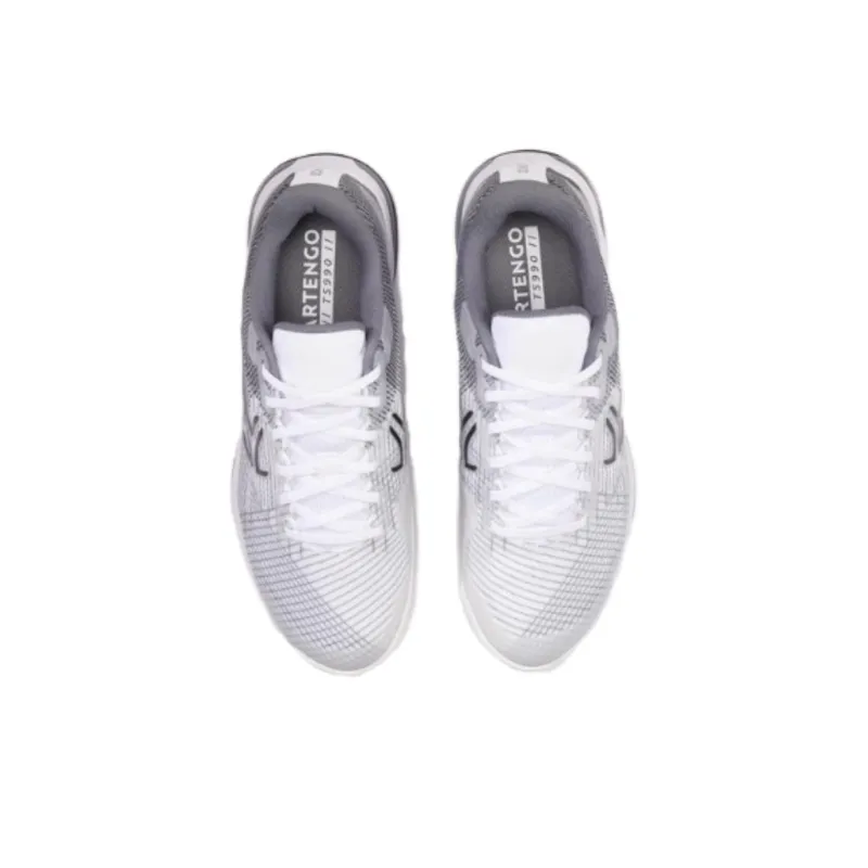 DECATHLON Cushioning Low Top Tennis Shoes Men's White Gray-2