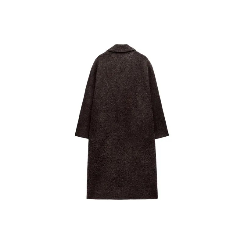 ZARA Coats Women's Brown-1
