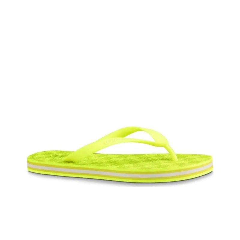 LOUIS VUITTON Molitor Slides 'Neon Yellow'-1