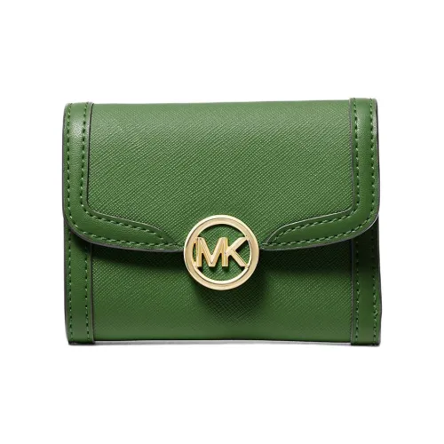 MICHAEL KORS Canvas Wallet Medium Size Women's Fern Green