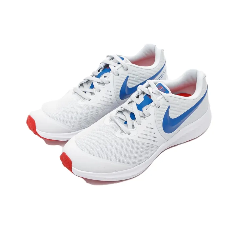 Nike Star Runner 2 Cushioning Anti-Slip And Wear-Resistant Low-Top Running Shoes Women's Gray Blue Red-2
