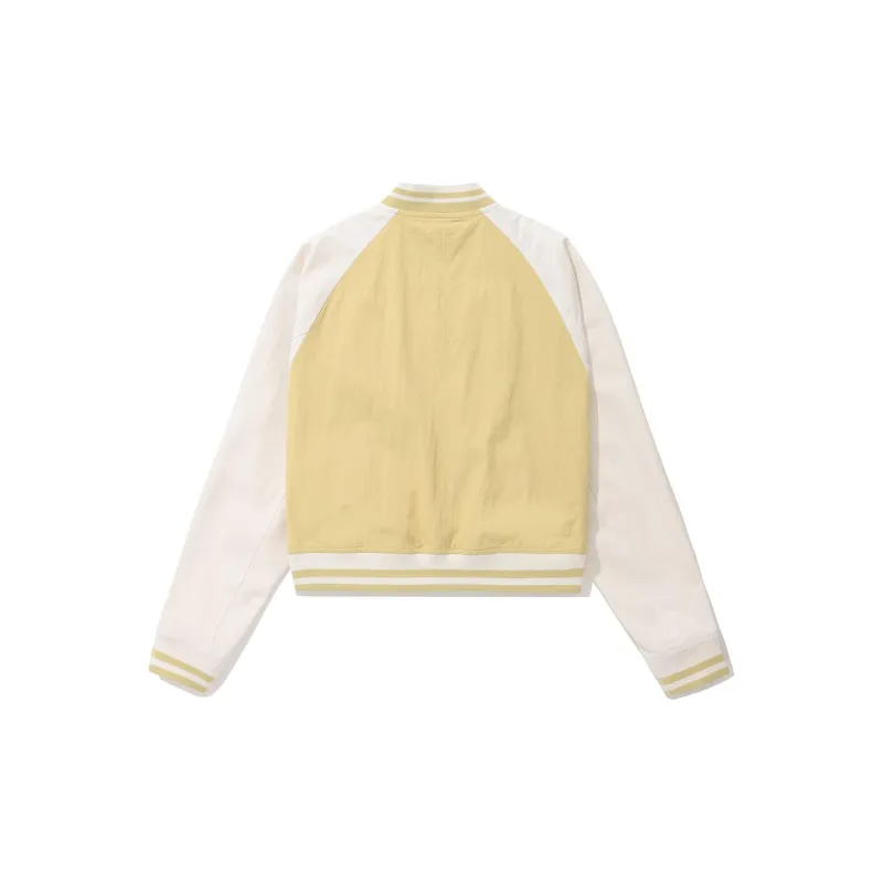 COVERNAT SS24 Baseball Jacket Women's Light Yellow-1
