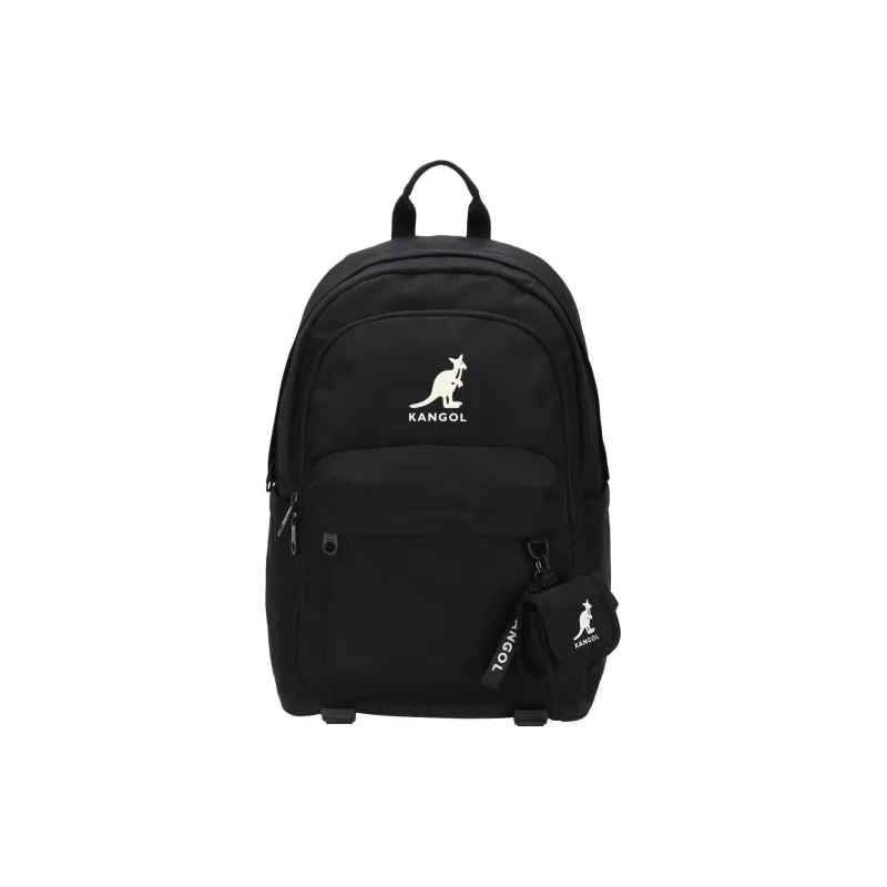 KANGOL Nylon Backpack Regular Unisex Black-0