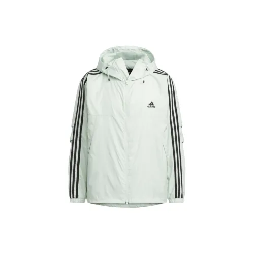 Adidas Clothing Jackets Men Linen Green