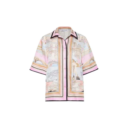 REBECCA VALLANCE Parfait Landscape-print Silk Shirt