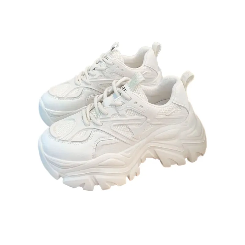 Yiya Height-Enhancing Wear-Resistant Lightweight Low-Top Chunky Sneakers Women's-5