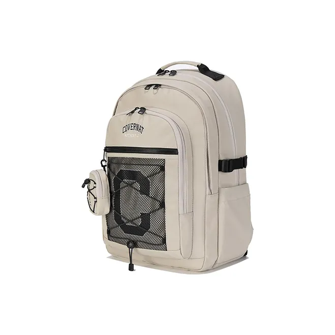 COVERNAT Nylon Backpack Unisex Beige-1
