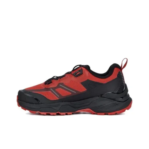 THE NORTH FACE Outdoor Shoes Unisex Low-Top Black/Red