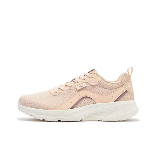 361° Cushioning, Slip Resistant, And Abrasion Resistant Low Top Running Shoes Women's Pink White