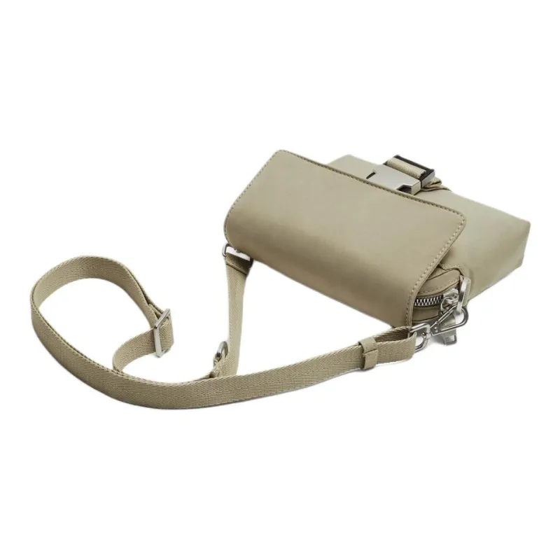 ZARA Polyester Shoulder Bag Crossbody Bag Mini Men's Gray White-2