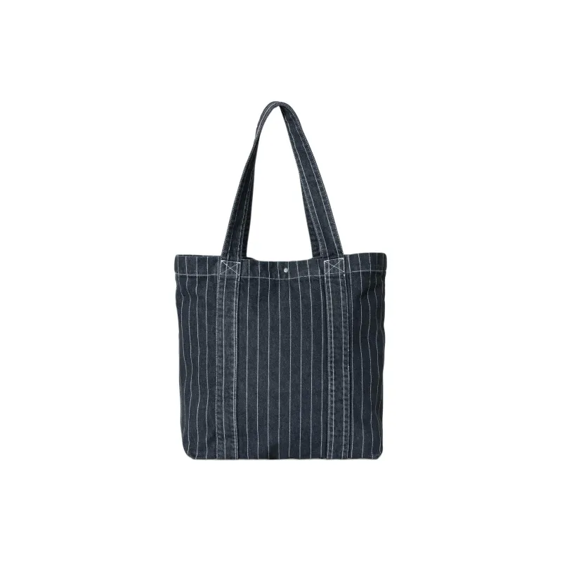 Carhartt WIP Cotton Tote Bag, Shopping Bag, Shoulder Bag, Handbag Men's Black & White-2