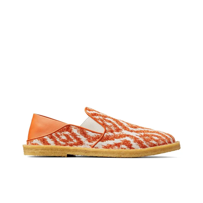 NAPPA x Jimmy Choo Barley Tufted Canvas Men's Casual Shoes Men's Amber Orange-1