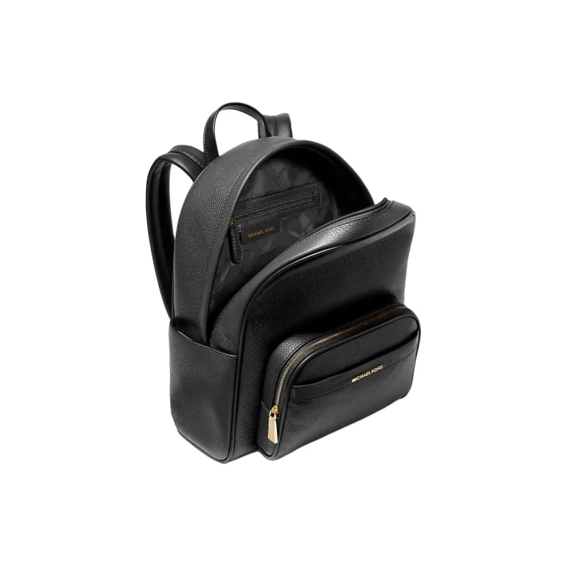 MICHAEL KORS Litchi Grain Leather Backpack Medium Size Women's Black-4
