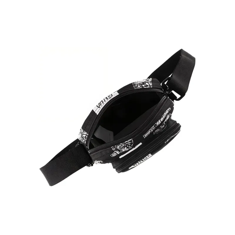 Vans Canvas Shoulder Bag Crossbody Bag Regular Unisex Black-3