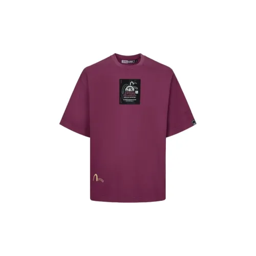 EVISU T-Shirts Men Burgundy