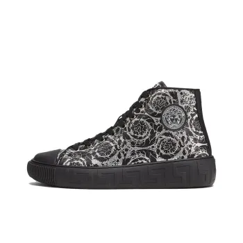 FANSIZHE High Top Stylish Skateboarding Shoes Men's Black