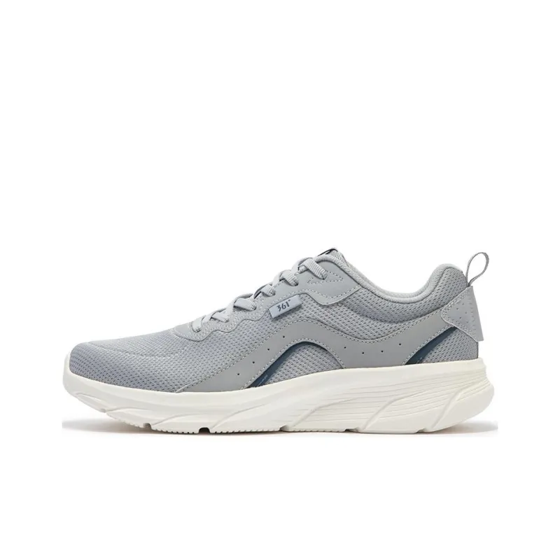 361° Cushioned Slip-Resistant Low-Top Running Shoes Men's Gray White-0