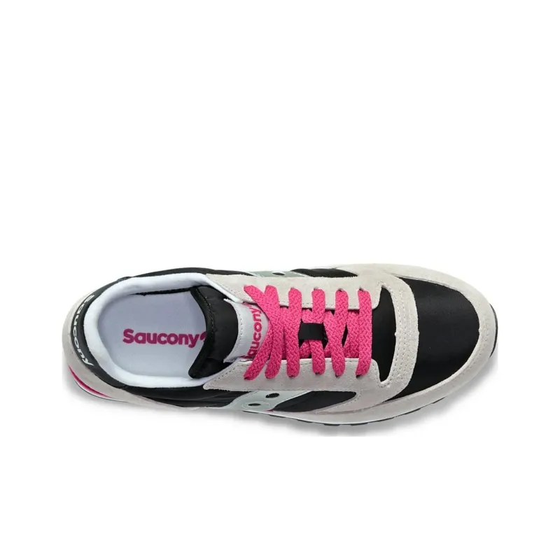 Saucony Jazz Triple Grey Black Pink Women's-4