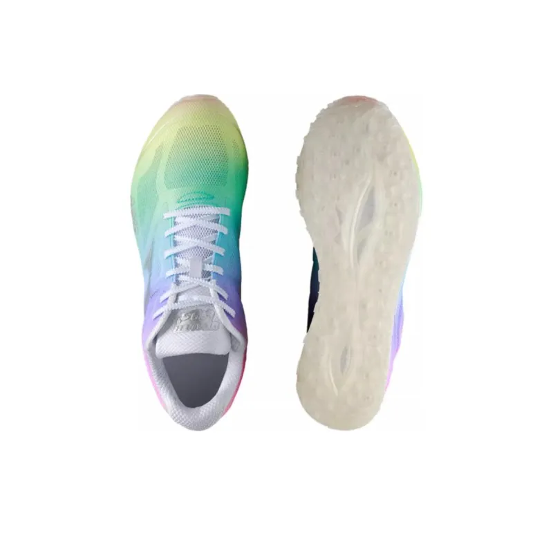 HEALTH Cushioned Slip Resistant Low Top Casual Running Shoes Unisex Green Purple-2