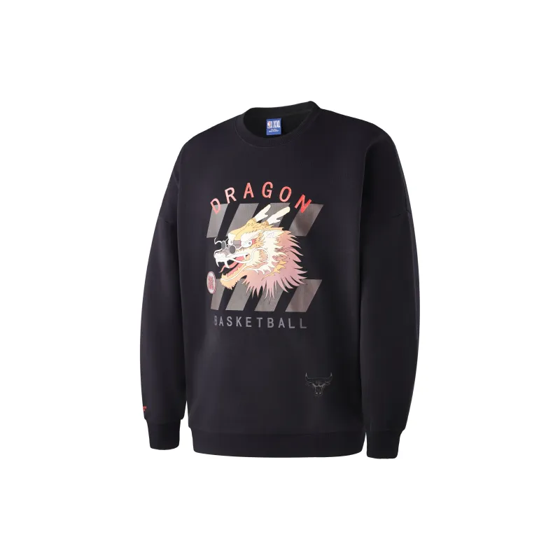 NBA Chicago Bulls Sweatshirt Unisex Black-1