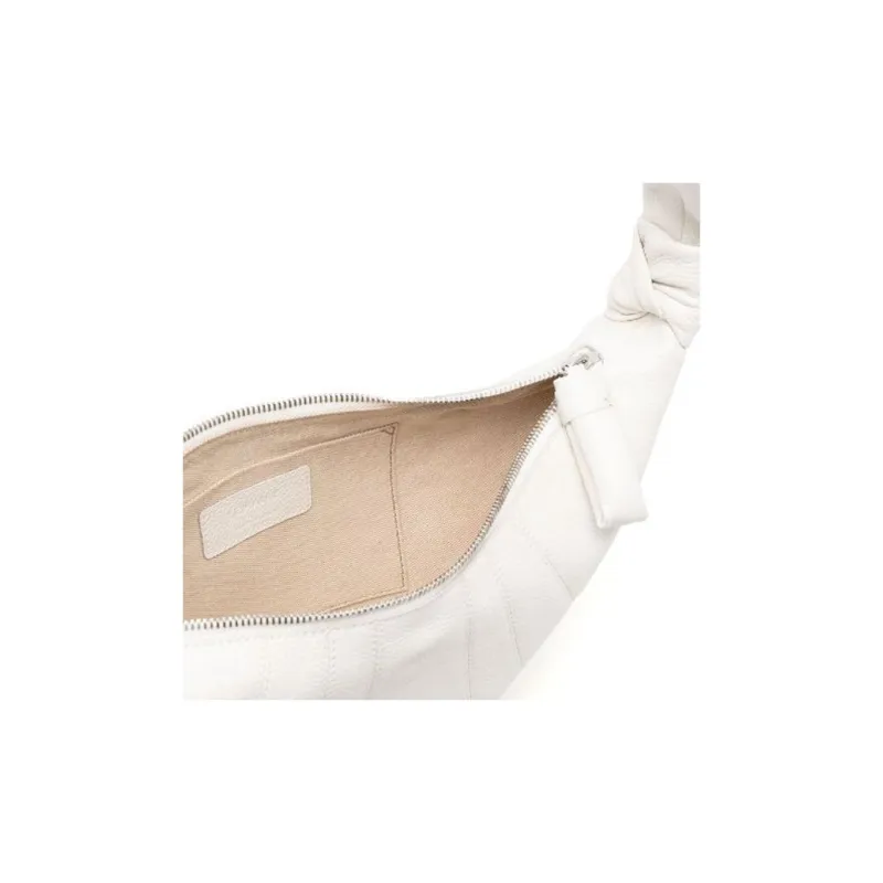 Lemaire Croissant Series Cow Leather Croissant Bag Croissant Bag Croissant Bag Crossbody Bag, Shoulder Bag Unisex White-6
