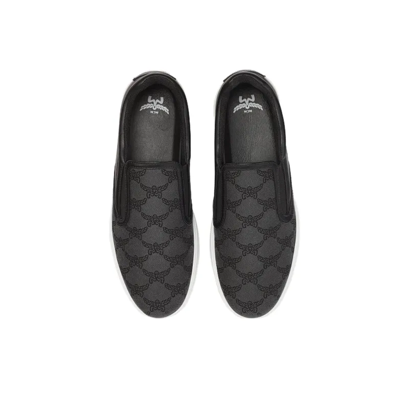 MCM Low Top Skateboard Shoes Men's Black-2