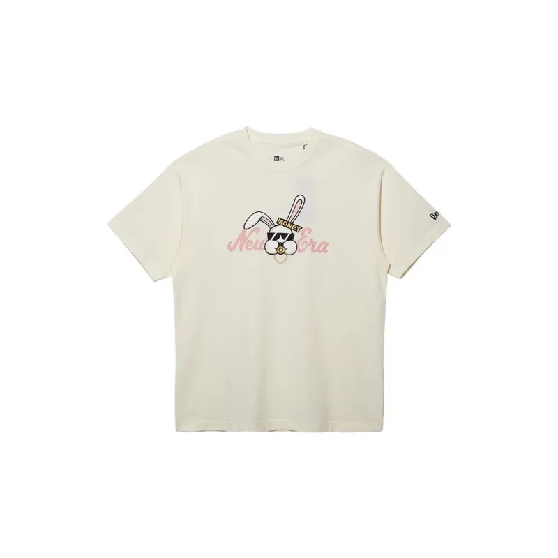 New Era T Shirts Unisex Ivory White-0