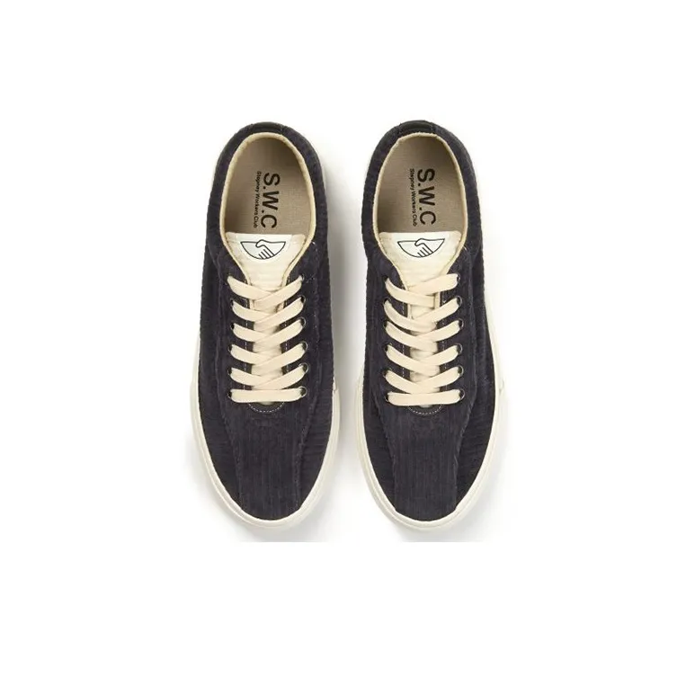 Stepney Workers Club DELOW GRAND CORD Stylish Skateboarding Shoes Men's Smoke Gray-2