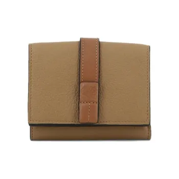LOEWE Grain Calfskin Wallet Women's Chestnut