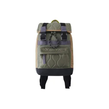 ZARA Polyester Backpack Men's Khaki Green
