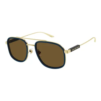 GUCCI Metal Aviator Sunglasses Men's Blue