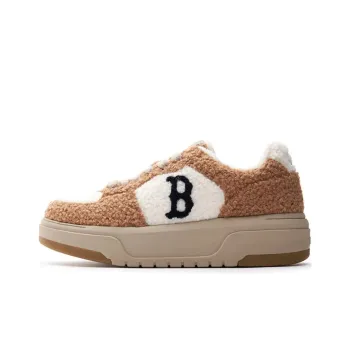 MLB Chunky Liner Cushioned Slip Resistant Low Top Casual Shoes Women's White Brown