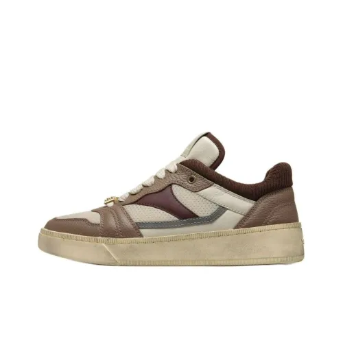 BALLY Raise Series Skateboard Shoes Men Low-Top Brown