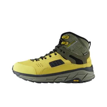 KOLON SPORT Tripod Abrasion-Resistant High-Top Hiking Shoes Unisex Yellow