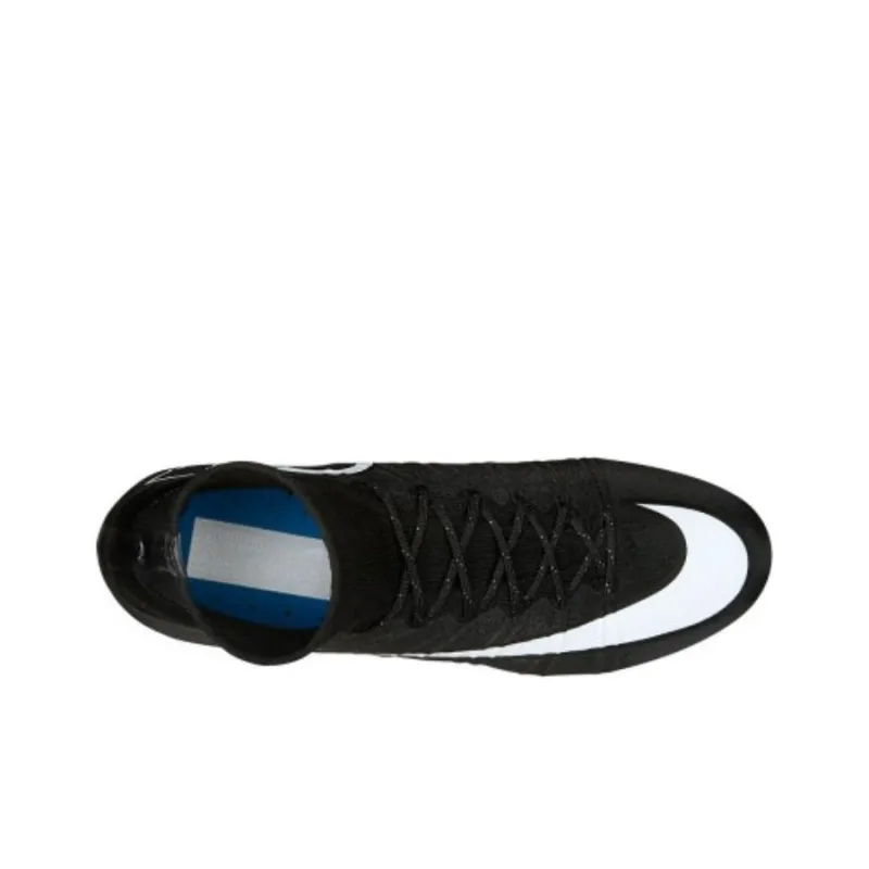 Nike Mercurial Superfly Soccer Shoes Men High Top Black/White/Blue-2