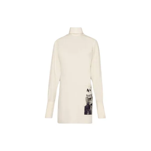 Maison Margiela Invitation Graphic-Printed Bow-Detailed Shirt