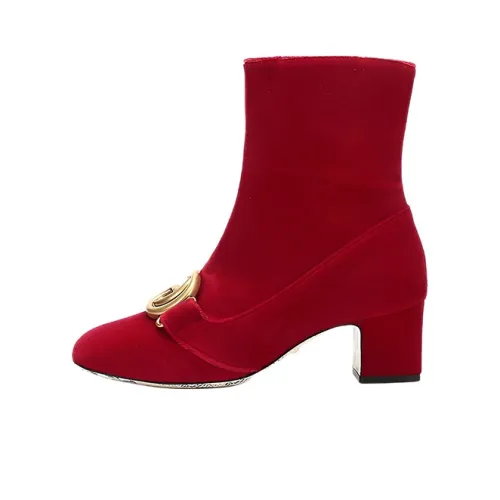 GUCCI Ankle Boots Women's Red